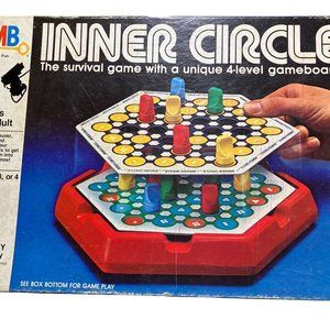 Complete Vintage MILTON BRADLEY INNER CIRCLE SURVIVAL GAME Strategy Board Game